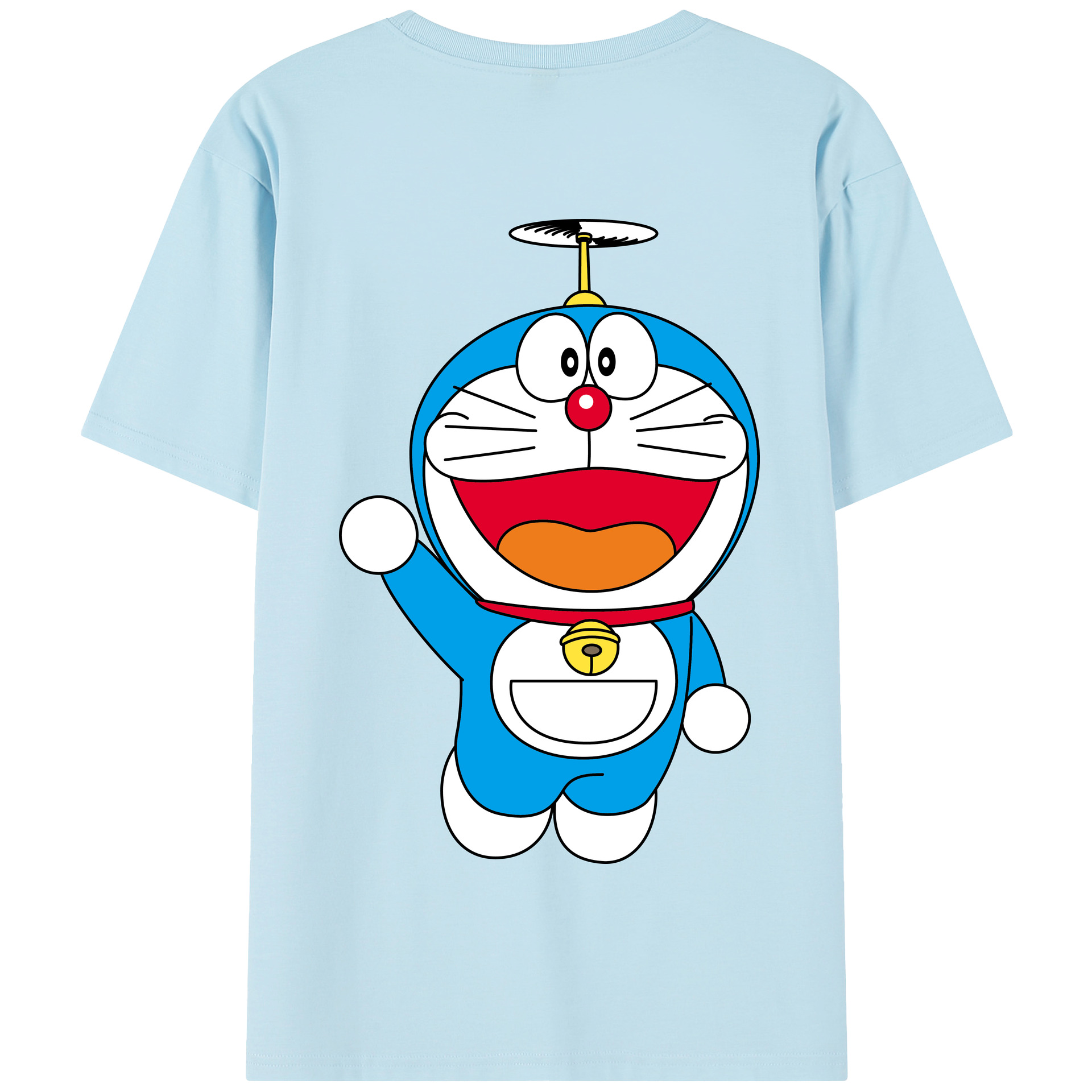 （画像用） ドラえもん Doraemon 綿100％半袖Tシャツ（背面プリント）